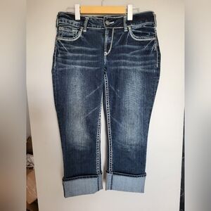 Silver Jeans Suki Capris  Denim, Size 29